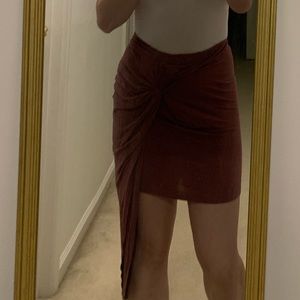 mauve pink draped skirt ✨